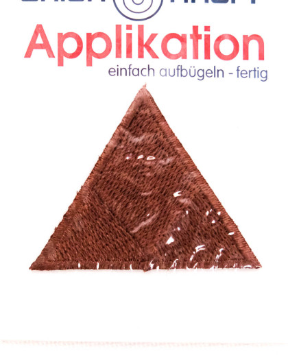 Ecusson Thermocollant Triangle marron - Mercerine