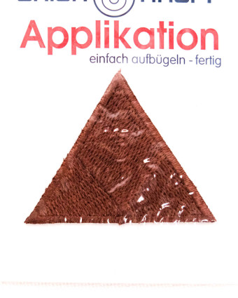Ecusson Thermocollant Triangle marron - Mercerine