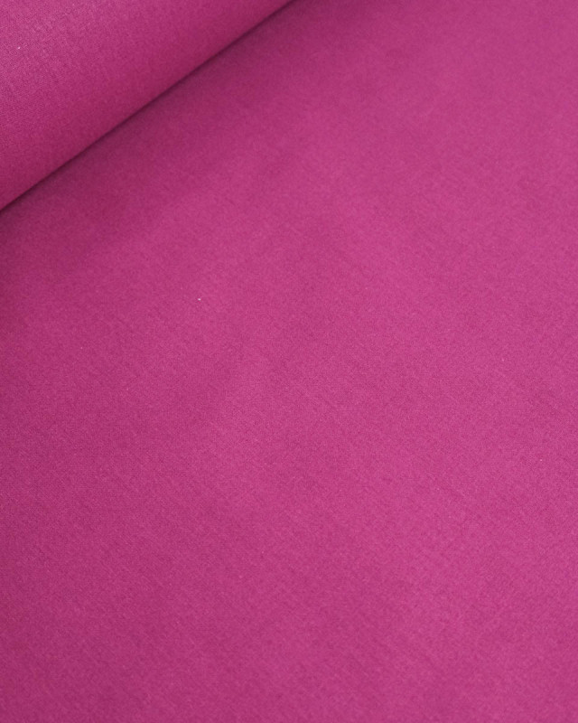 Tissu Coton Uni Rose Dahlia Antoine - Mercerine