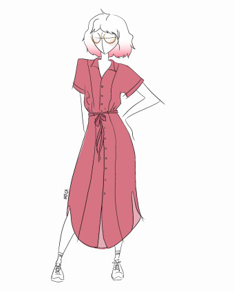 Patron Robe - Madeline - Germain Patron - Mercerine