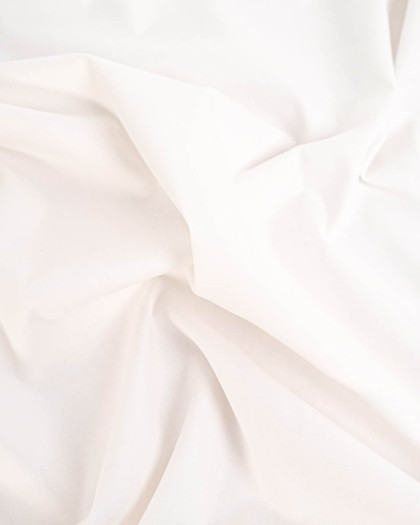Tissu Popeline de Coton Ecru - Mercerine