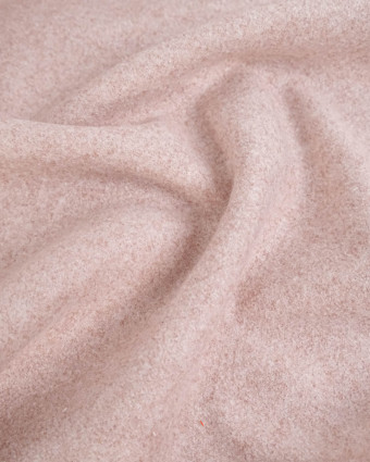 Tissu Maille Grattée Rose Poudre - Mercerine