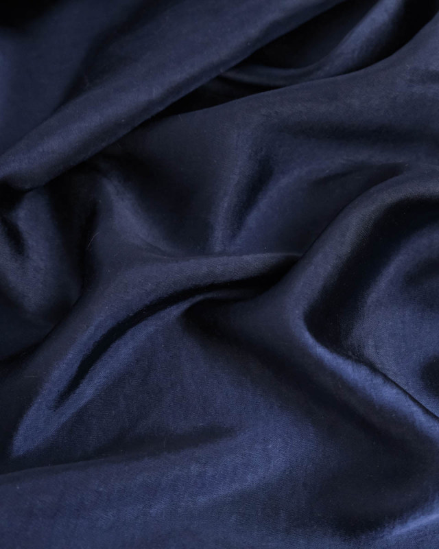 Tissu Satin Marine - Mercerine