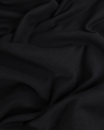 Tissu Jogging French Terry Noir - Mercerine