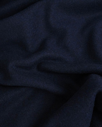 Tissu 100% Laine Bleu Marine - Mercerine