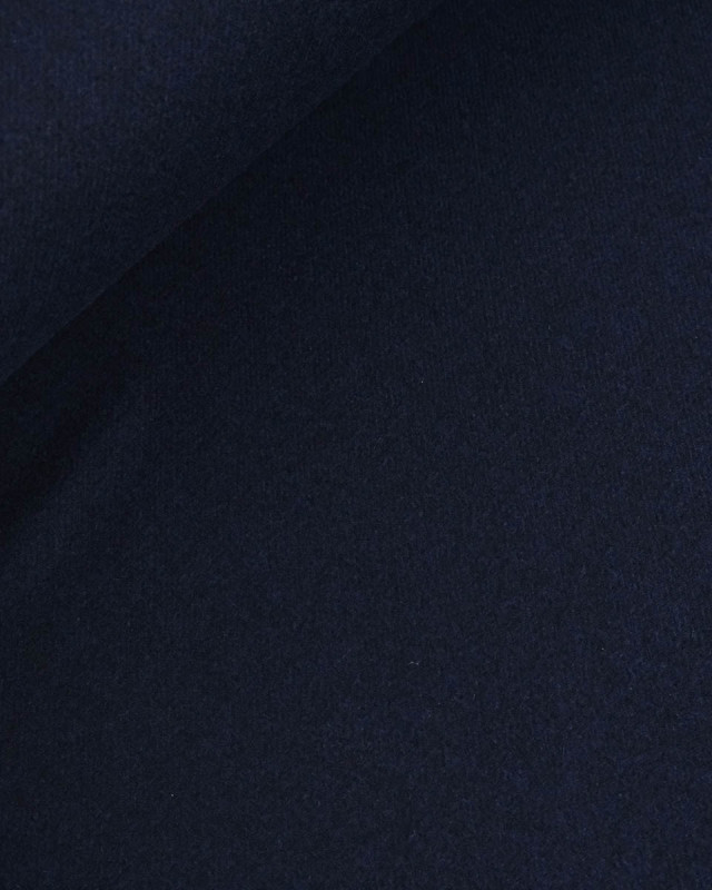 Tissu 100% laine bleu marine - Mercerine