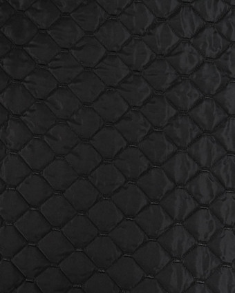 Tissu Matelassé Noir Vernis - Mercerine