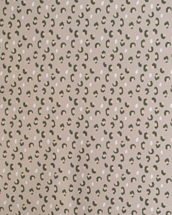 Tissu Jersey Petit Graou Fond Taupe - Mercerine
