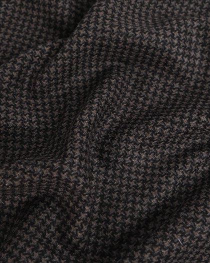 Tissu 100% Laine Motif Damier - Mercerine