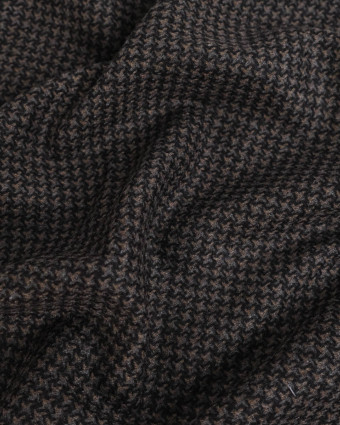 Tissu 100% Laine Motif Damier - Mercerine