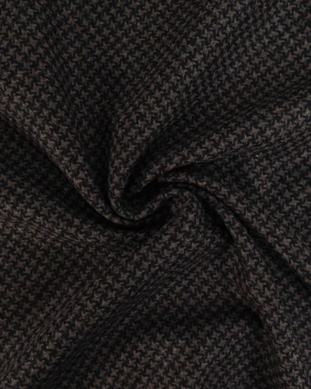 Tissu 100% Laine Motif Damier - Mercerine