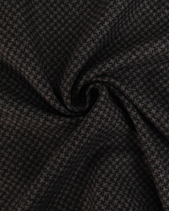Tissu 100% Laine Motif Damier - Mercerine