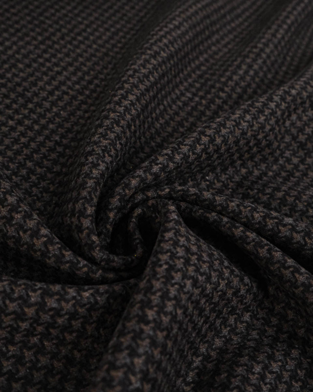 Tissu 100% Laine Motif Damier - Mercerine