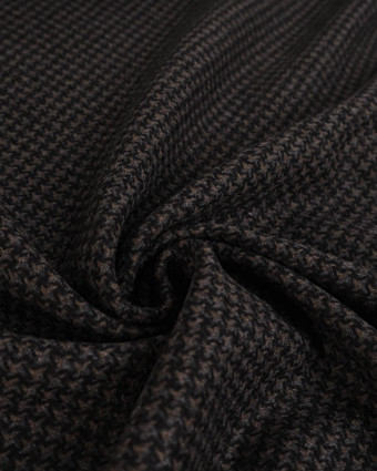 Tissu 100% Laine Motif Damier - Mercerine