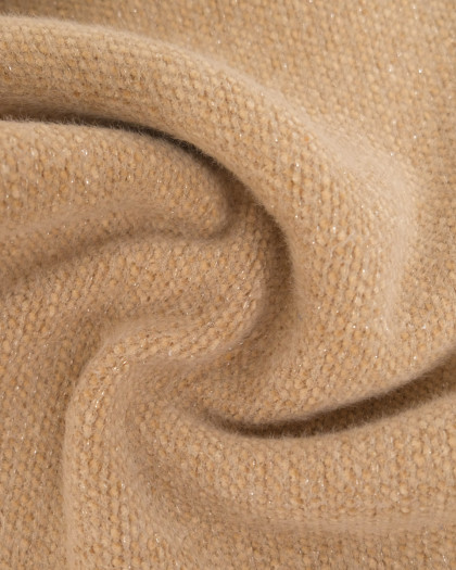 Maille Douce Nova Beige Lurex Argent - Mercerine