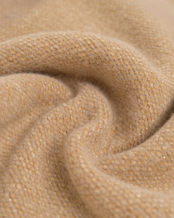 Maille Douce Nova Beige Lurex Argent - Mercerine
