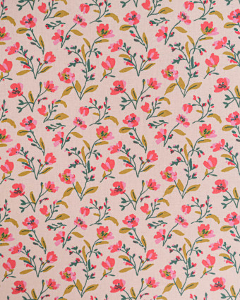 Tissu Coton Imprimé Romantique - Mercerine