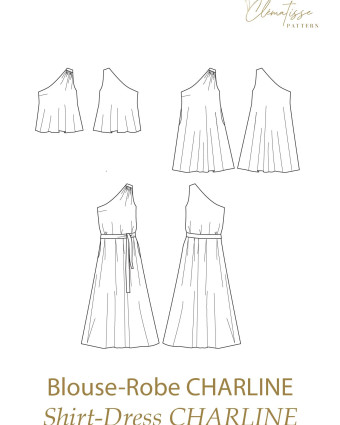 Patron Blouse Robe Charline - Clématisse Pattern - Mercerine