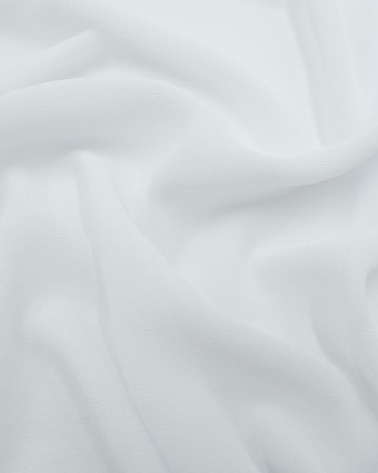 Voile crêpe blanc x10cm -  Mercerine