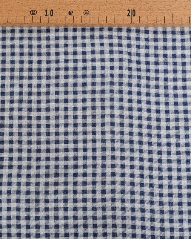 Tissu Double Gaze Imprimée à Carreaux pour Confection - Mercerine