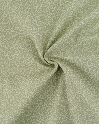 Popeline de Coton Rouleau Sauge - 110 cm - Mercerine
