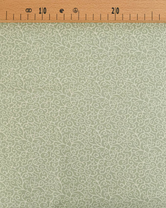 Popeline de Coton Rouleau Sauge - 110 cm - Mercerine