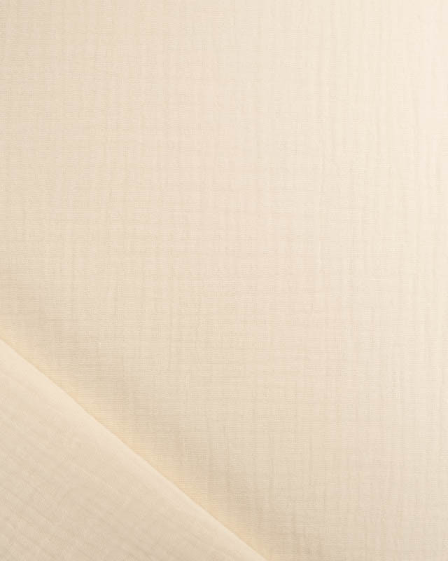 Tissu Gaze de Coton Crème Thaïs - Mercerine