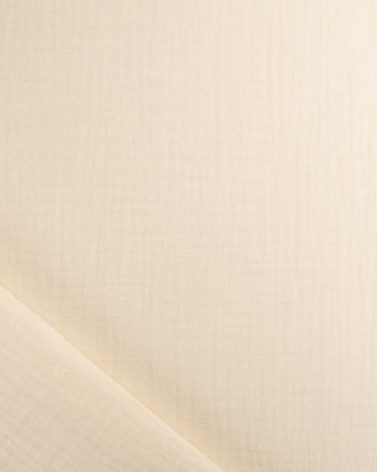 Tissu Gaze de Coton Crème Thaïs - Mercerine