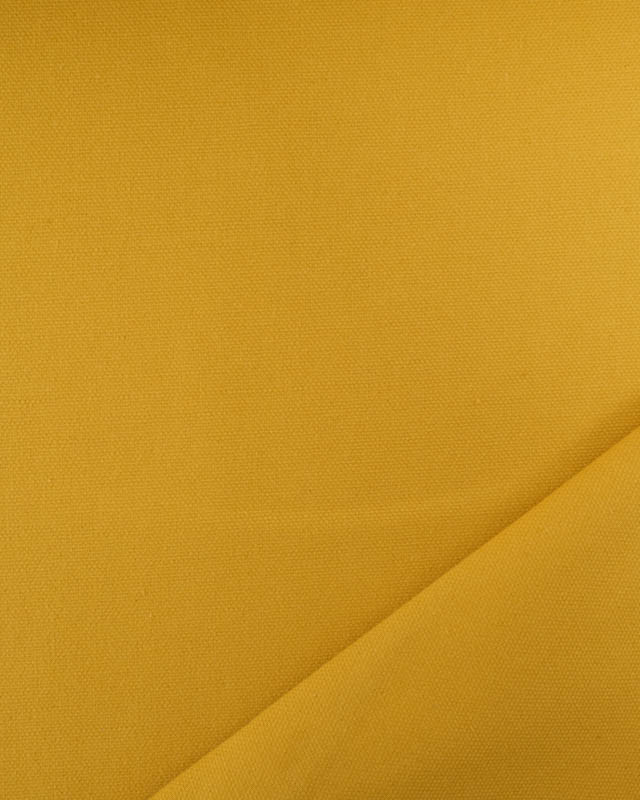 Tissu Coton Uni Canvas Moutarde - Mercerine