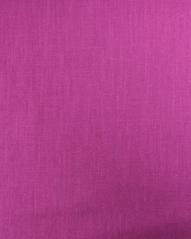 Tissu Lin Ramie Coton Raspberry - Mercerine