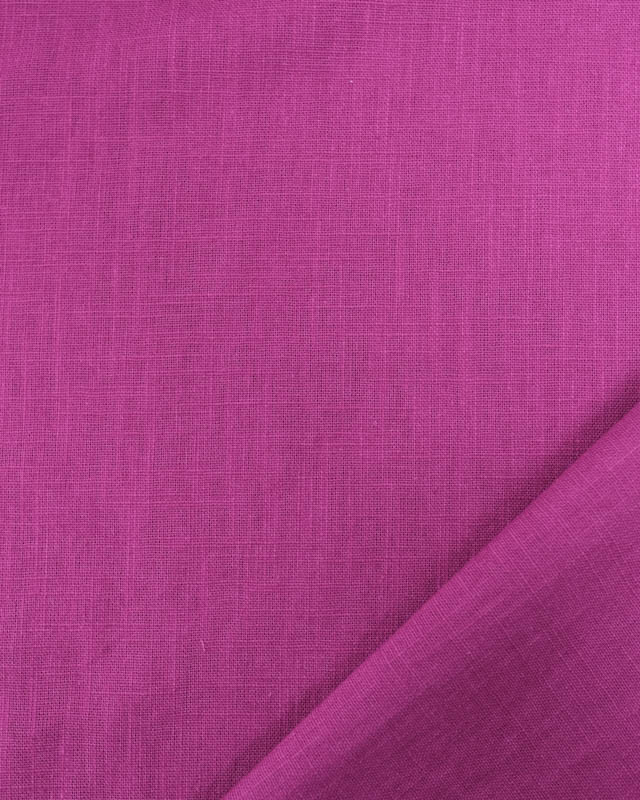 Tissu Lin Ramie Coton Raspberry - Mercerine