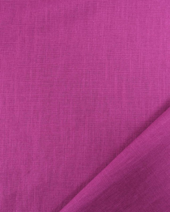 Tissu Lin Ramie Coton Raspberry - Mercerine
