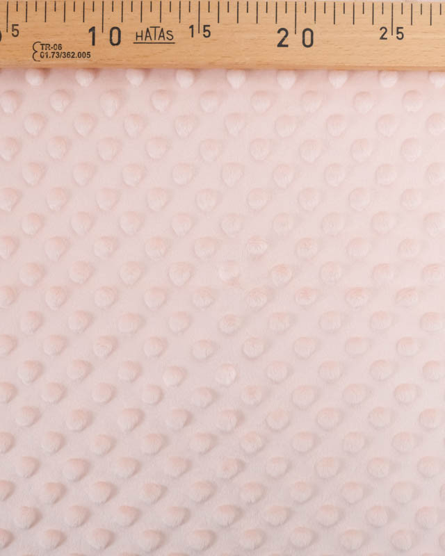 Tissu Minky Bubble Rose Pastel Oeko-tex  - Mercerine