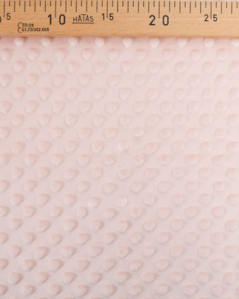 Tissu Minky Bubble Rose Pastel Oeko-tex  - Mercerine