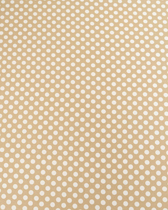 Tissu Crêpe à Pois Beige - Mercerine