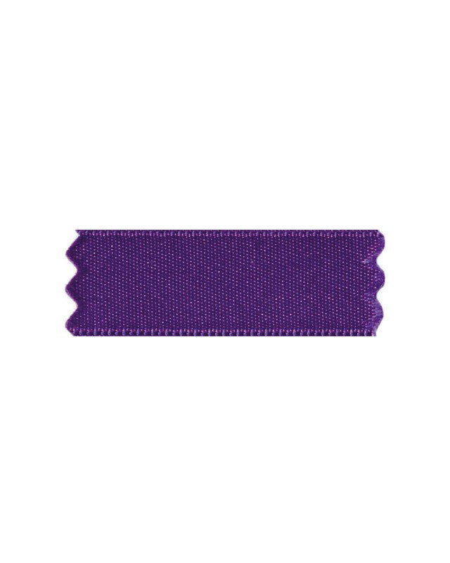 Coupon - Ruban satin violet amarena