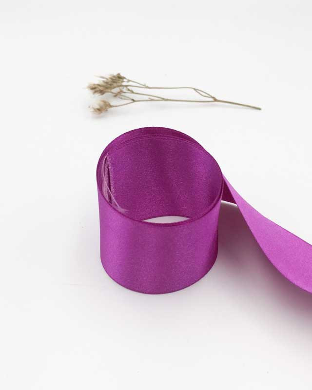 Coupon - Ruban satin violet amarena