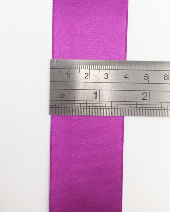 Coupon - Ruban satin violet amarena