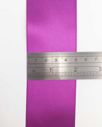 Coupon - Ruban satin violet amarena
