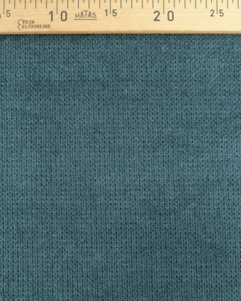 Tissus en ligne : Tissu Velours Ameublement Célia Bleu Ocean - Oekotex  - Mercerine