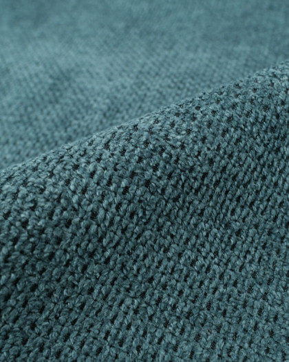 Tissu Velours Ameublement Célia Bleu Ocean - Oekotex - Mercerine