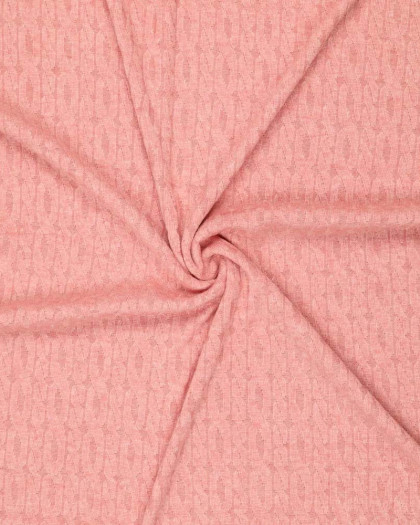 Maille effet jersey corail oekotex - Mercerine
