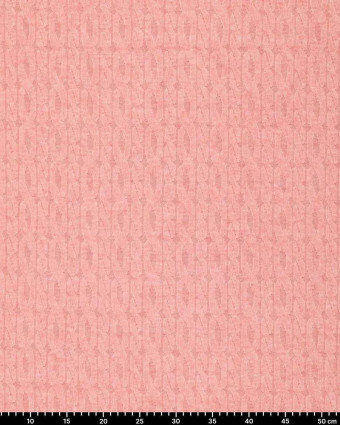 Tissu Maille effet jersey orange oekotex - Mercerine