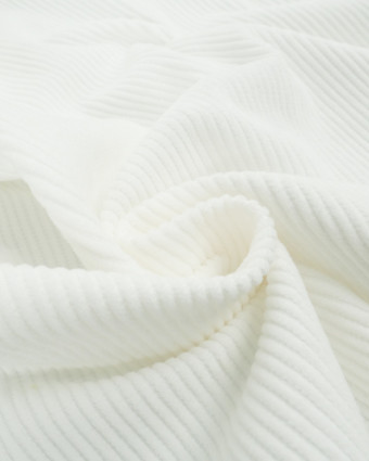 Velours  Côtelés Blanc Oekotex - Mercerine