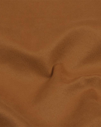 Tissu Velours Microfibre Ameublement Camel - Mercerine