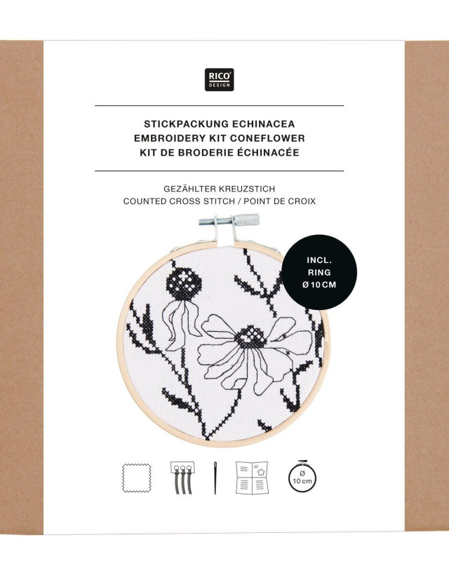 Kit Broderie - Echinacée - Rico Design - Mercerine