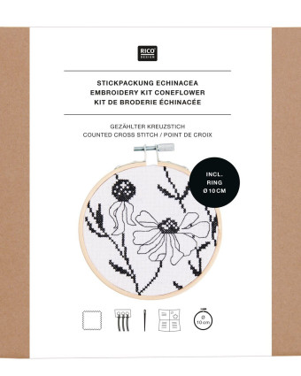 Kit Broderie - Echinacée - Rico Design - Mercerine