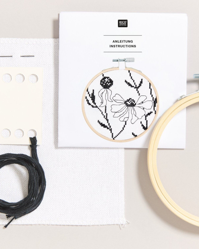 Kit Broderie - Echinacée - Rico Design - Mercerine