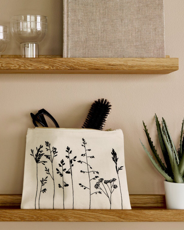 Kit Broderie Pochette - Fleurs et Herbes - Rico Design - Mercerine