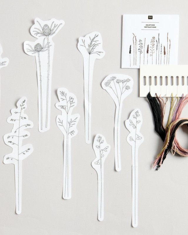 Kit Stick & Stitch - Fleurs et Herbes XL - Rico Design - Mercerine